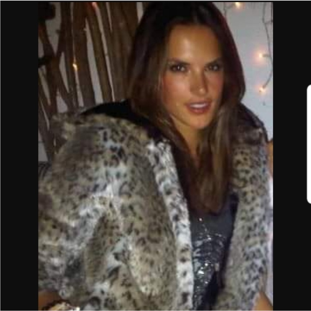 Leopard faux fur hooded jacket - Picture 5 of 9